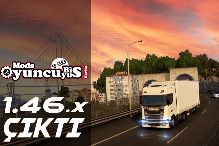 ETS2 Türkiye Haritası 1.46 - Otogar Modu - OyuncuyusBisMap-YKS