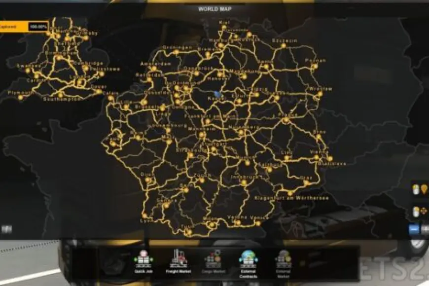 FULL SAVE GAME (every dlc) ETS2 1.47 for TMP